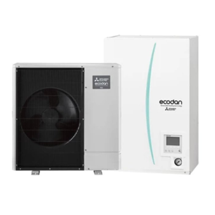 Pompe à chaleur Bi-Bloc MITSUBISHI ELECTRIC – Power Inverter Silence 12 – Chaud seul – 12.10kW – R32