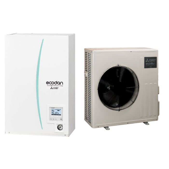 Pompe à chaleur Bi-Bloc MITSUBISHI ELECTRIC – Ecodan Eco Inverter+ 6 - Génération E – 6kW – Chaud seul – ERSD-VM6E+SUZ-SHWM60VAH – R32