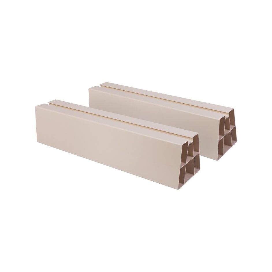 Paire de support PVC 450 sol blanc - CBM - CLI04422
