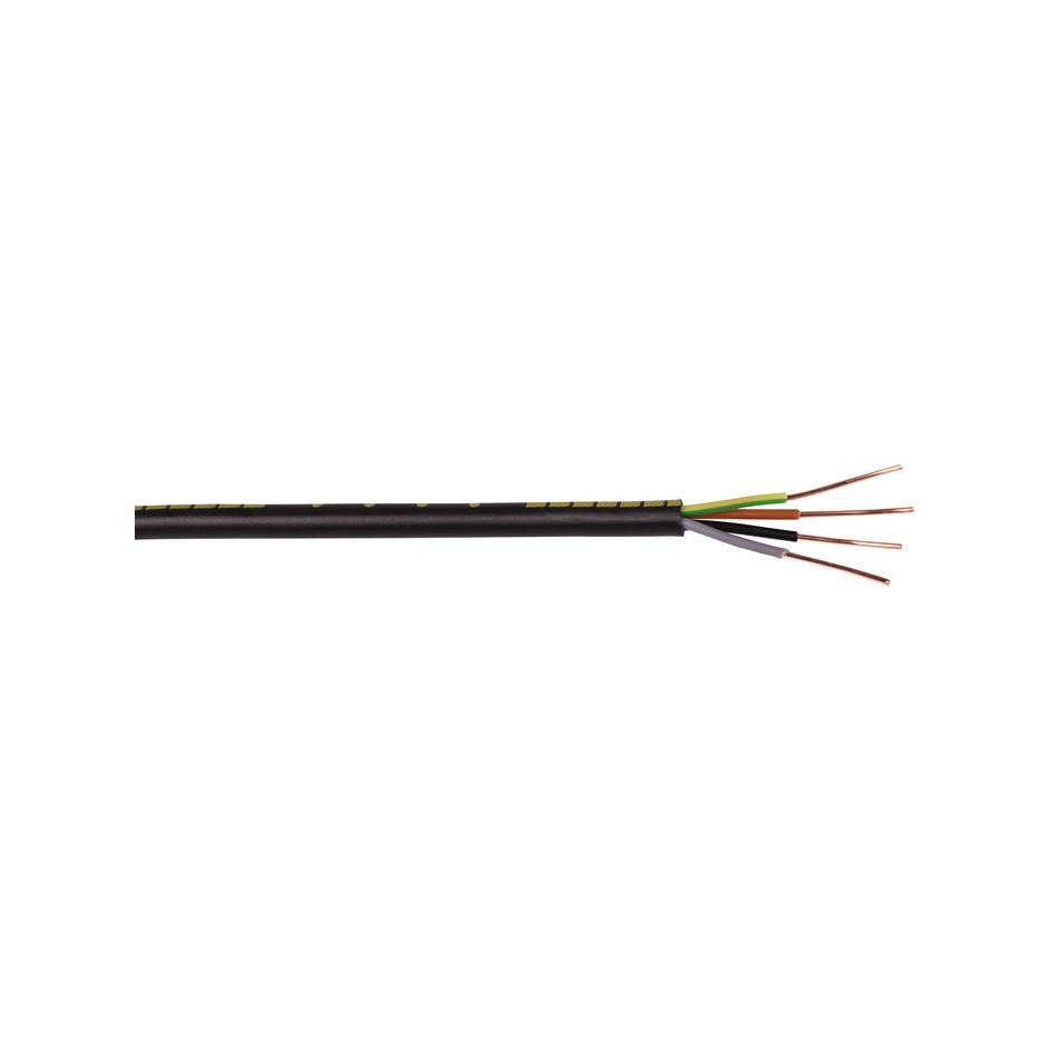 Câble industriel rigide U 1000 R2V - couronne de 50 mètres - 4G2.5 mm²