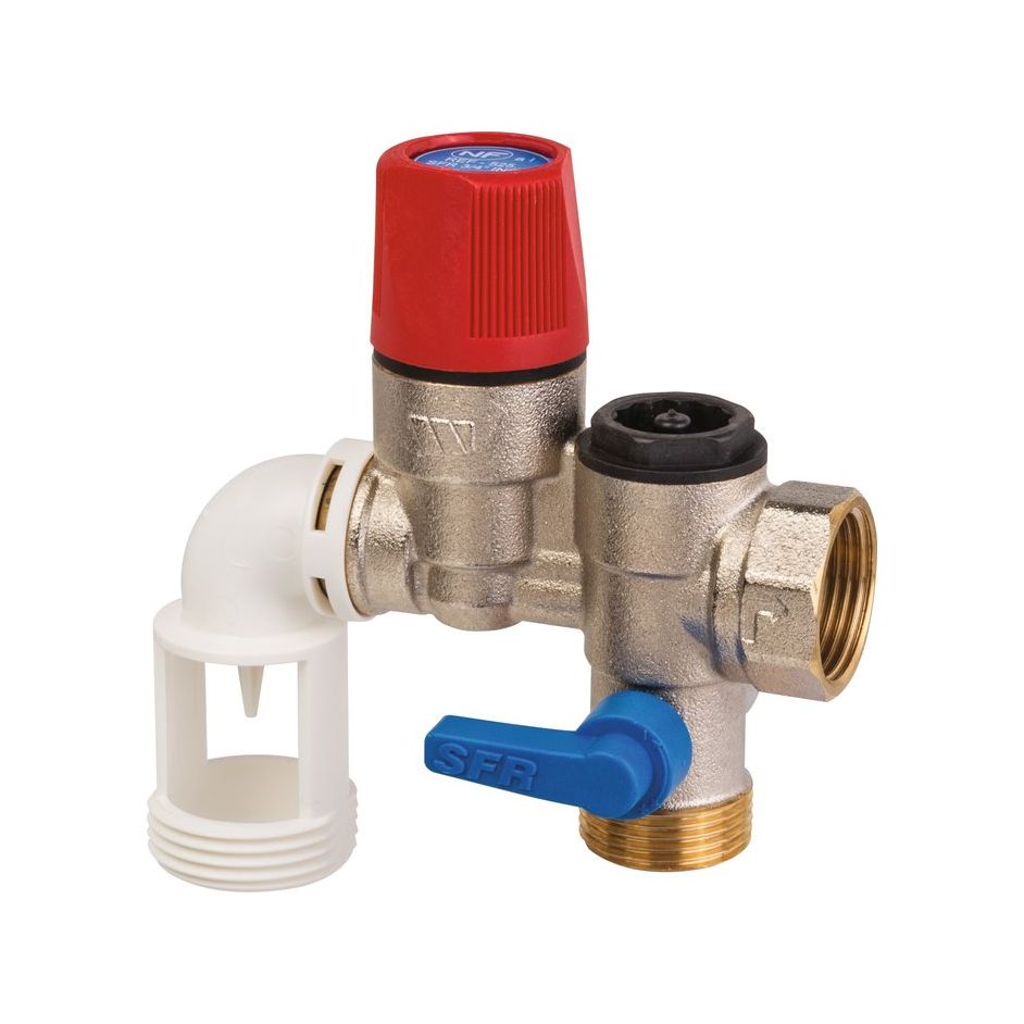 Groupe de sécurité coudé SFR 3/4 inox - WATTS - 2252571