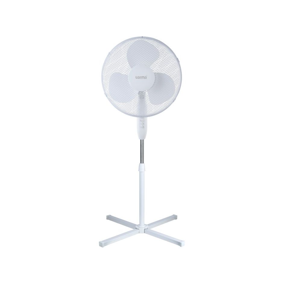 Ventilateur sur pied - Varma - Ø 40 cm - H. max 120 cm - 40 W - 3 vitesses - Blanc - FS40-16JA - WHITE