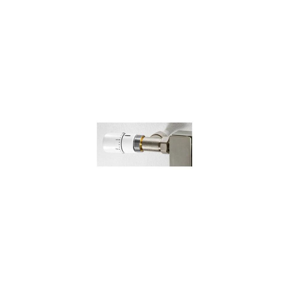 Kit robinetterie thermostatique équerre blanc