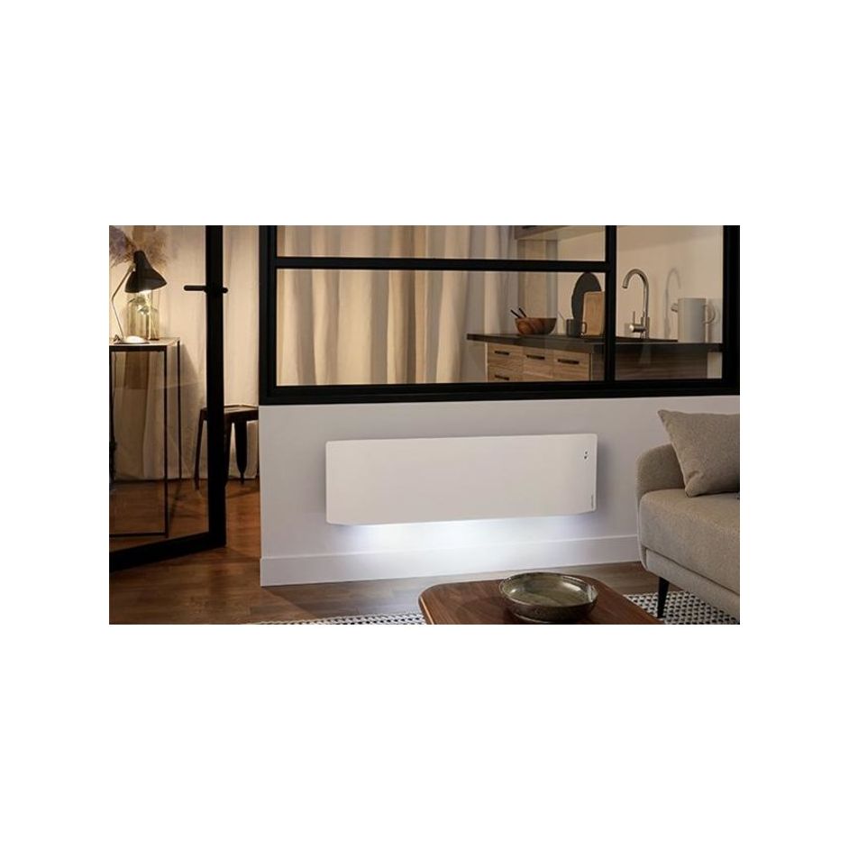 Radiateur bloc fonte ATLANTIC - Divali Connecté Lumineux - Blanc