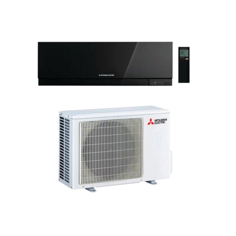 Climatiseur Mural - Inverter Design - Noir - MITSUBISHI ELECTRIC - MSZ-EF VGKB + MUZ-EF VG - R32