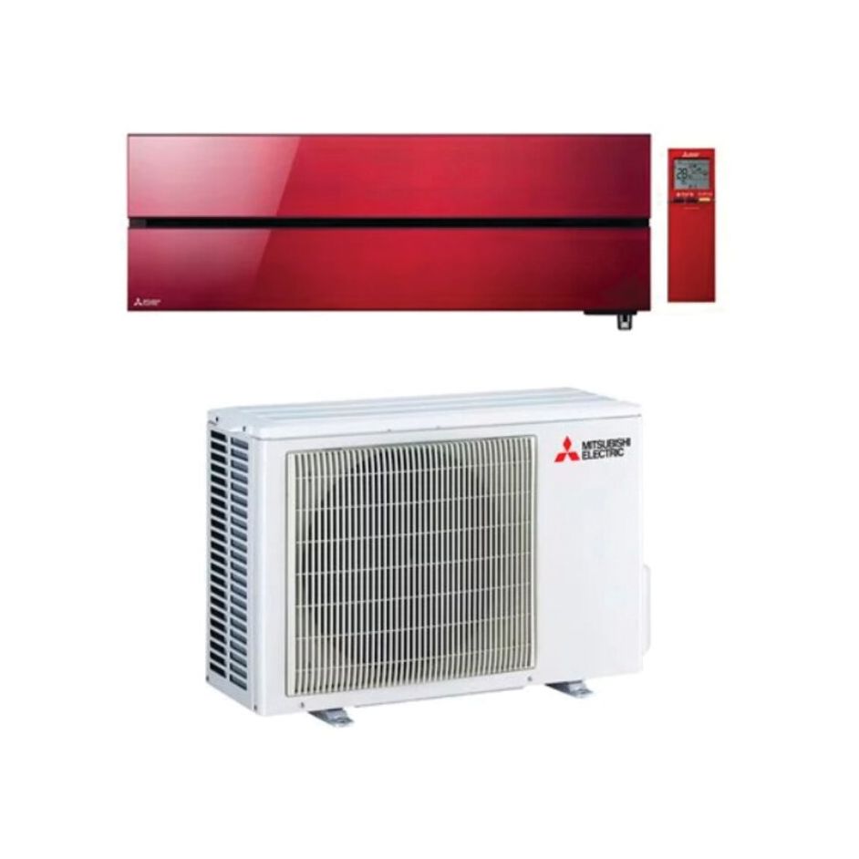 Climatiseur Mural - Inverter Design Premium - Rouge - MITSUBISHI ELECTRIC - MSZ-LN VG2R + MUZ-LN VG2 - R32