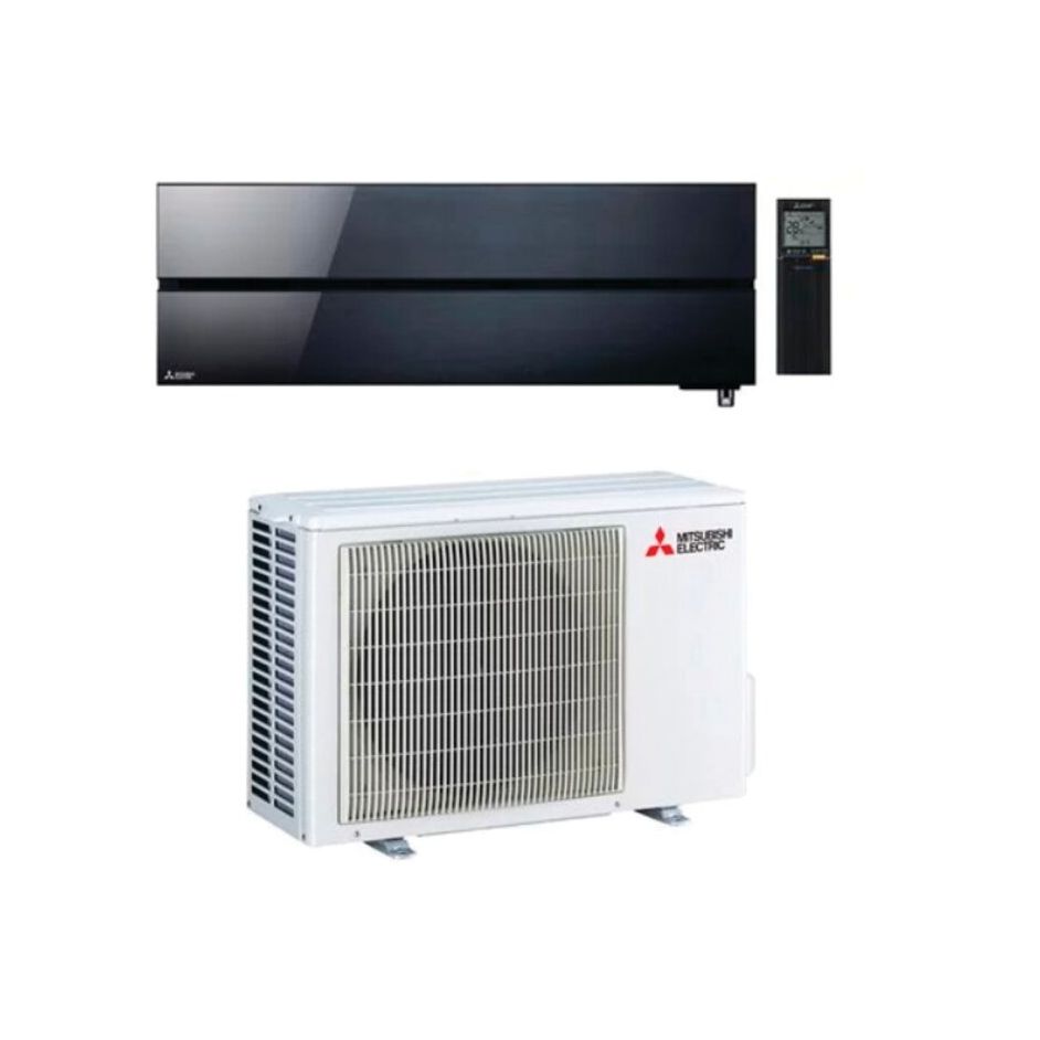 Climatiseur Mural - Hyper Heating Design Premium+ - Noir - MITSUBISHI ELECTRIC - MSZ-LN VG2B + MUZ-LN VGHZ2 - R32