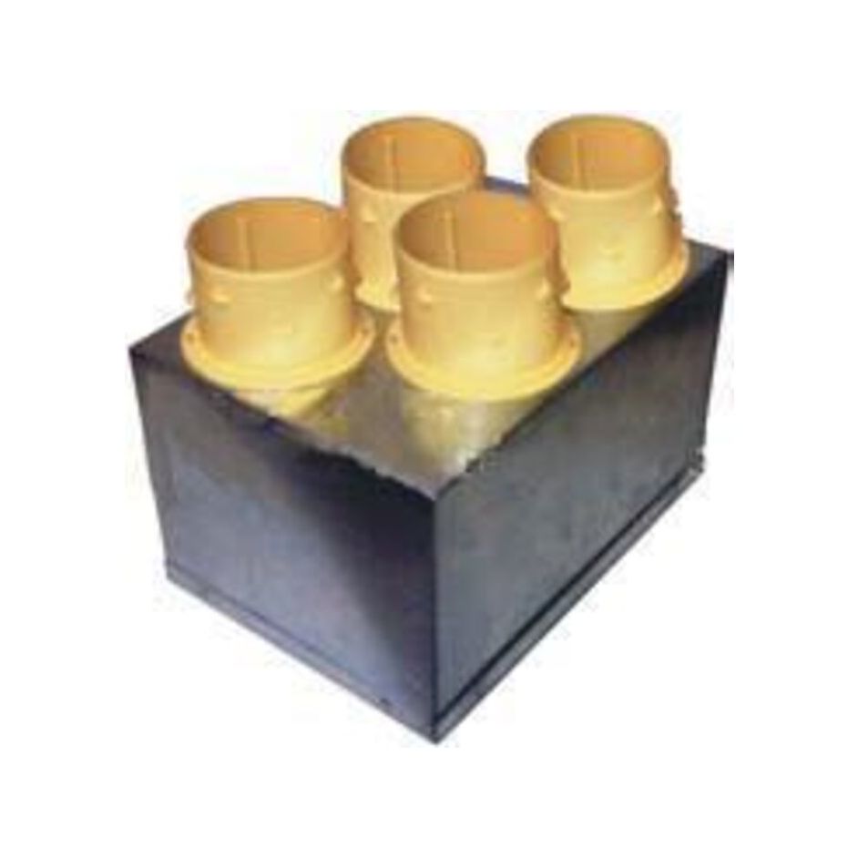 Plénum Isolé D'insufflation 4 Piquages Unelvent
