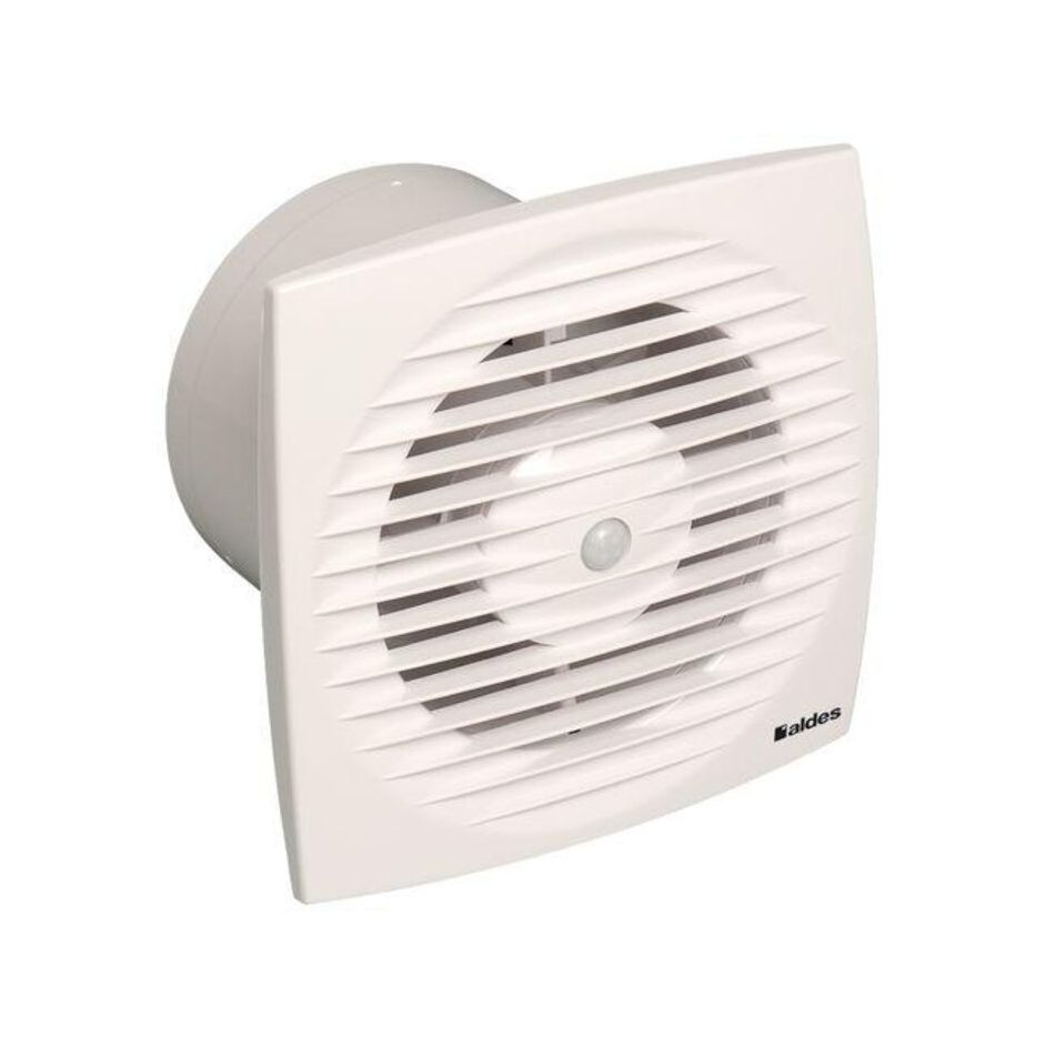 Extracteur Design 100 H Humidité - Aldes - 70m3/h - 26dB - Blanc - 11022302