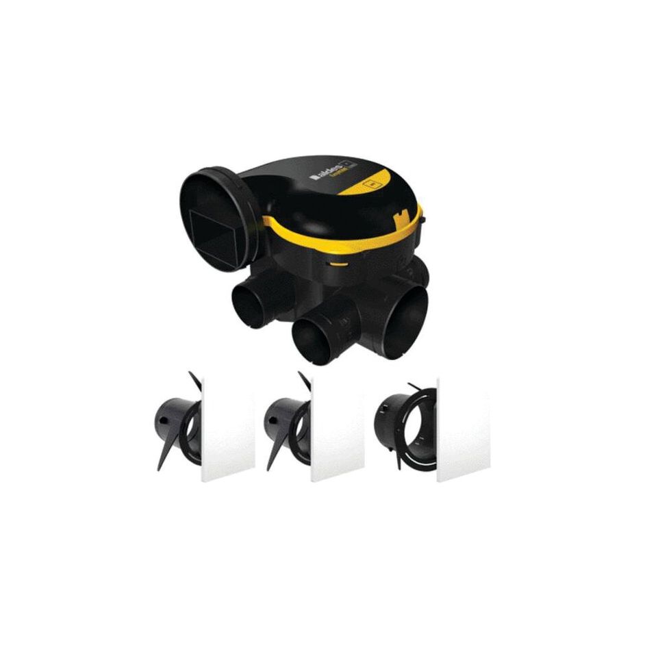 Kit VMC simple flux Autoréglable - ALDES -  EasyHome Auto - + Bouches ColorLINE - 11026033