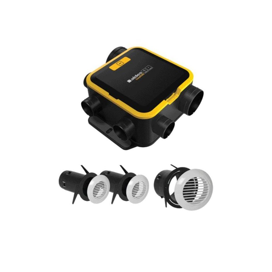 Kit VMC simple flux Autoréglable - ALDES -  EasyHome Auto - + Grilles BIP - 11026035