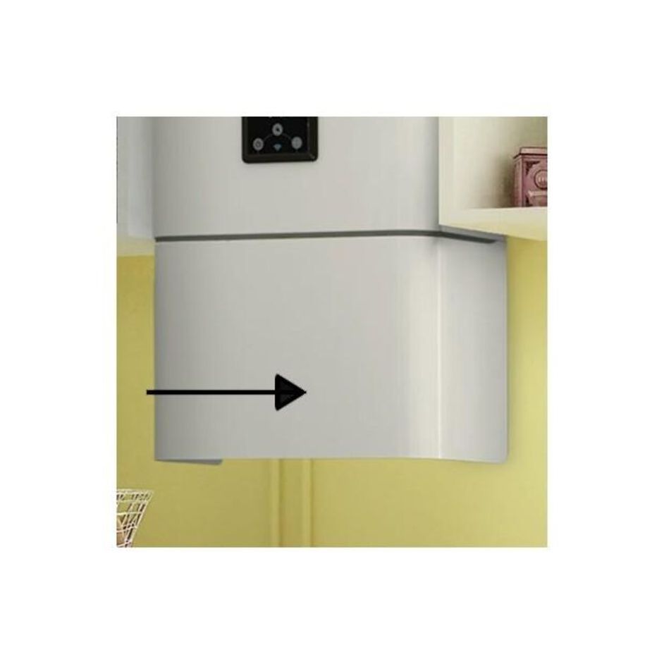 Cache Piquages pour chauffe eau Linéo Connecté 100L et 150L - Blanc - 341083