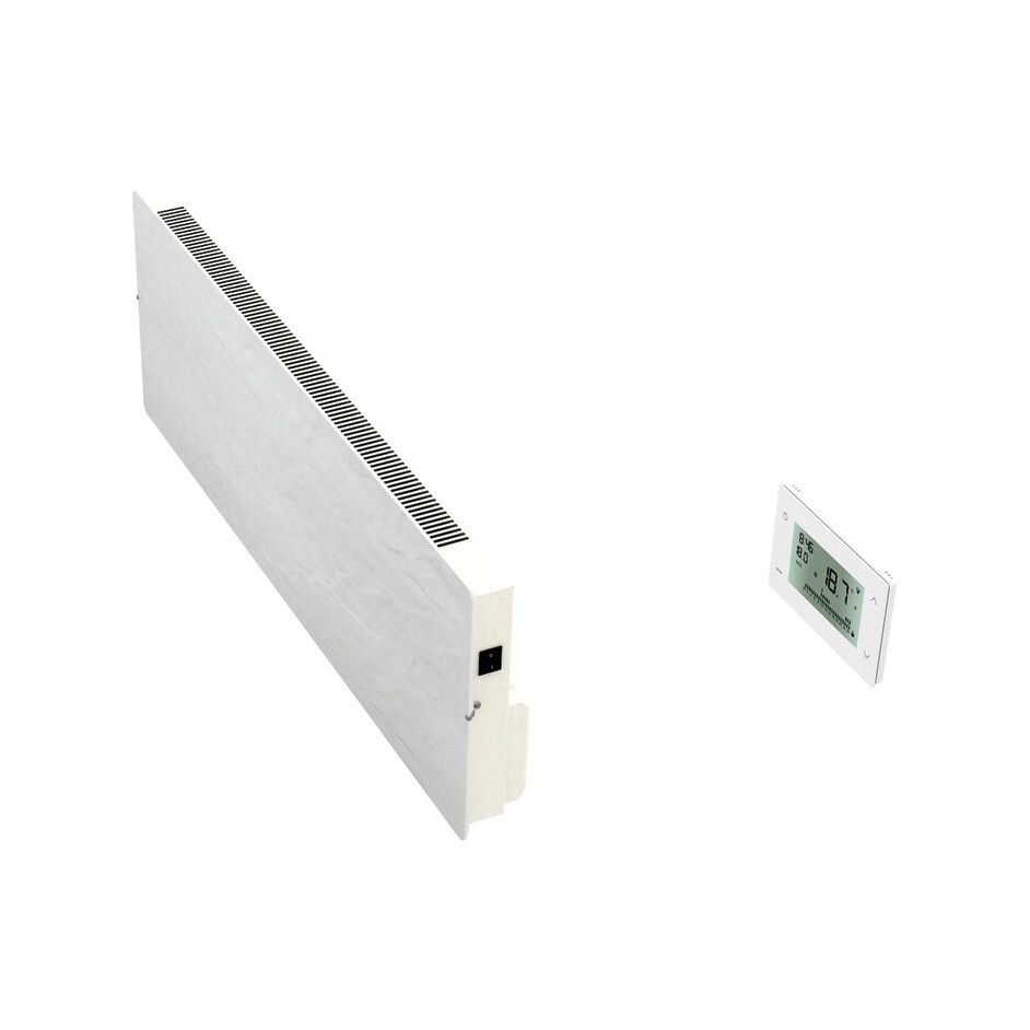 Radiateur pierre et minéraux VALDEROMA – Plintho – Horizontal – Natura blanc