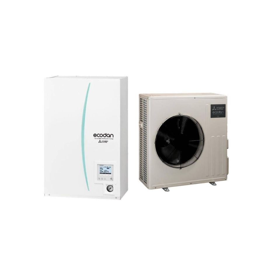 Pompe à chaleur Bi-Bloc MITSUBISHI ELECTRIC – Ecodan Eco Inverter+ Duo 6 – 6kW – Avec ECS – ERST20D-VM6E+SUZ-SHWM60VAH – R32