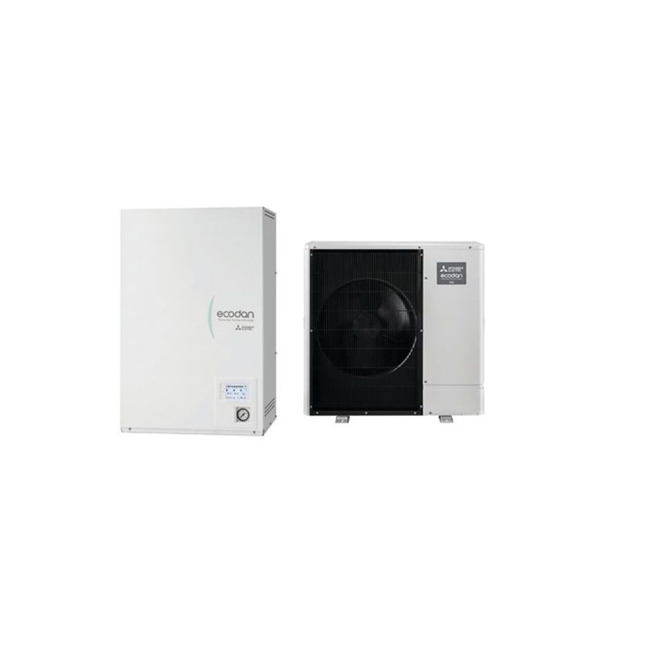 Pompe à chaleur Bi-Bloc MITSUBISHI ELECTRIC – Zubadan Silence 8 – 8kW – Chaud seul – ERSF-VM6E+PUZ-SHWM80VAA – R32