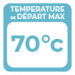 Température de départ chauffage maximale 70°C